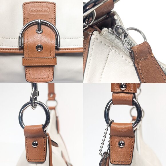 COACH Cream Soho Shoulder Bag - Picture 7 of 13